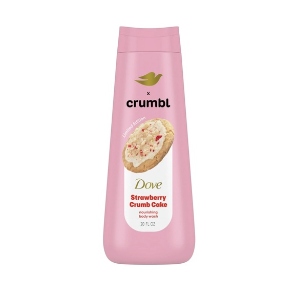 Dove Crumbl Moisturizing Liquid Body Wash Strawberry Crumb Cake, 20 oz - Picture 1 of 2